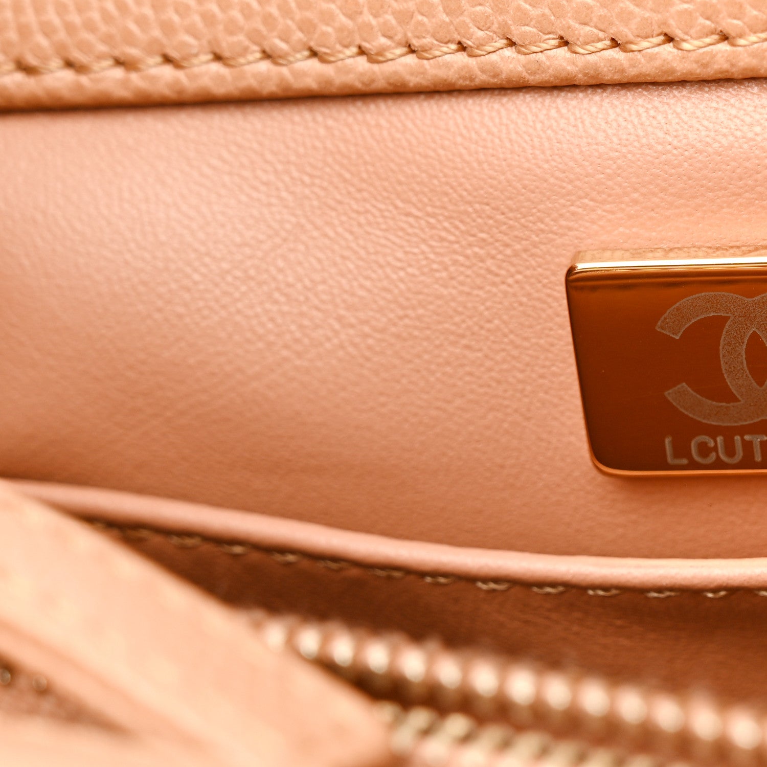 Chanel Caviar Quilted Small Coco Chain Handle Flap Brown 8 of 15