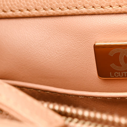 Chanel Caviar Quilted Small Coco Chain Handle Flap Brown 8 of 15