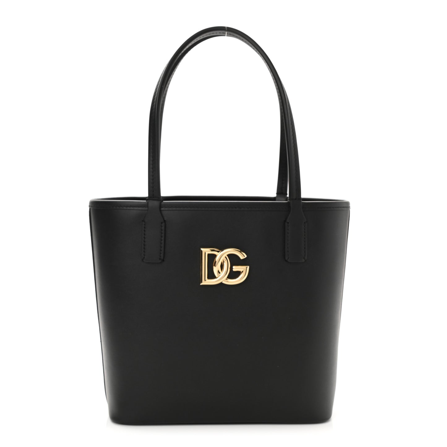 Calfskin Small Fefe Shopper Black