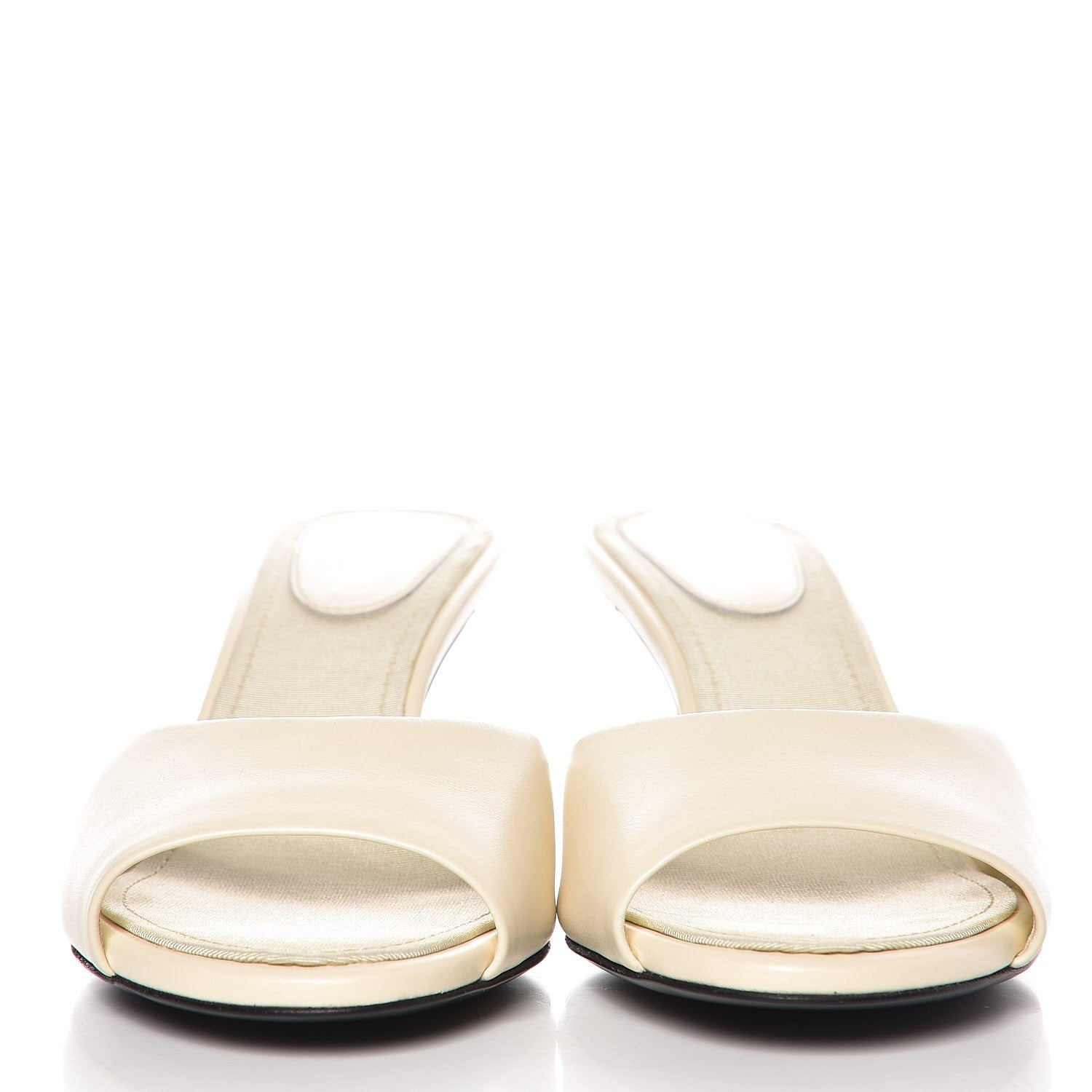 Chanel Calfskin CC Mules 36.5 Light Beige 3 of 9