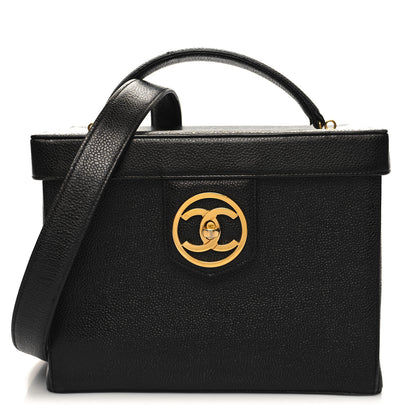 Chanel Caviar Vanity Train Case Black 1 of 16