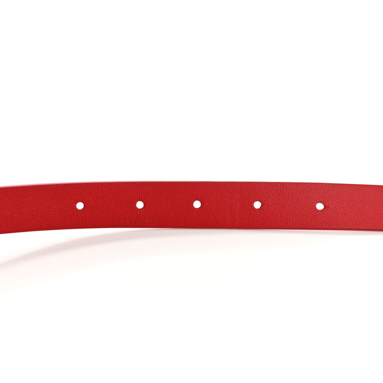 Valentino Garavani Glossy Calfskin Monochrome VLogo 20mm Belt 80 32 Rouge Pur 4 of 6