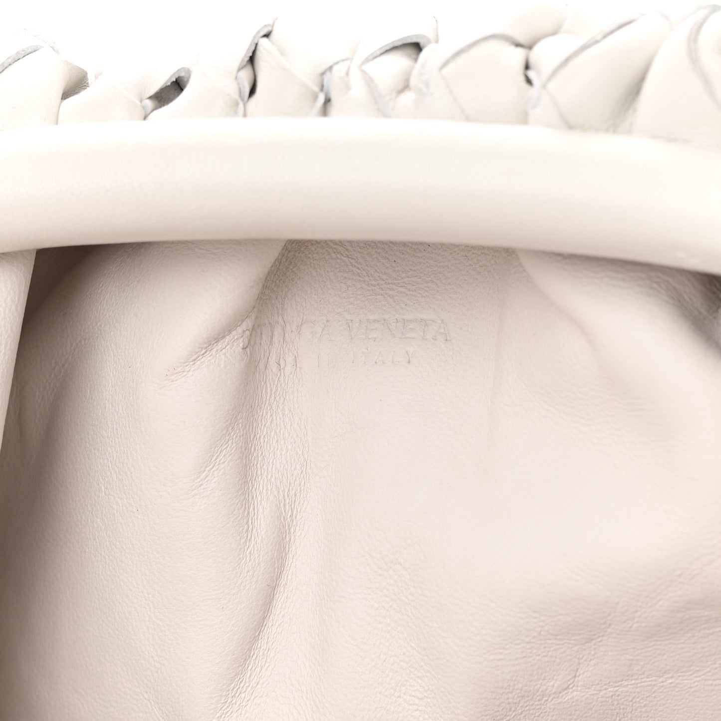 Nappa Intrecciato The Mini Pouch Chalk