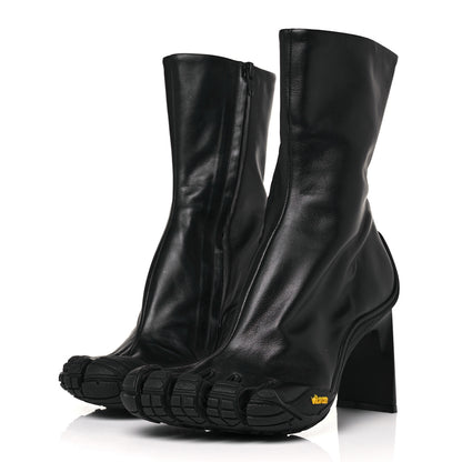 Balenciaga X VIBRAM Calfskin 80mm Toe Booties 39 Black 3 of 9