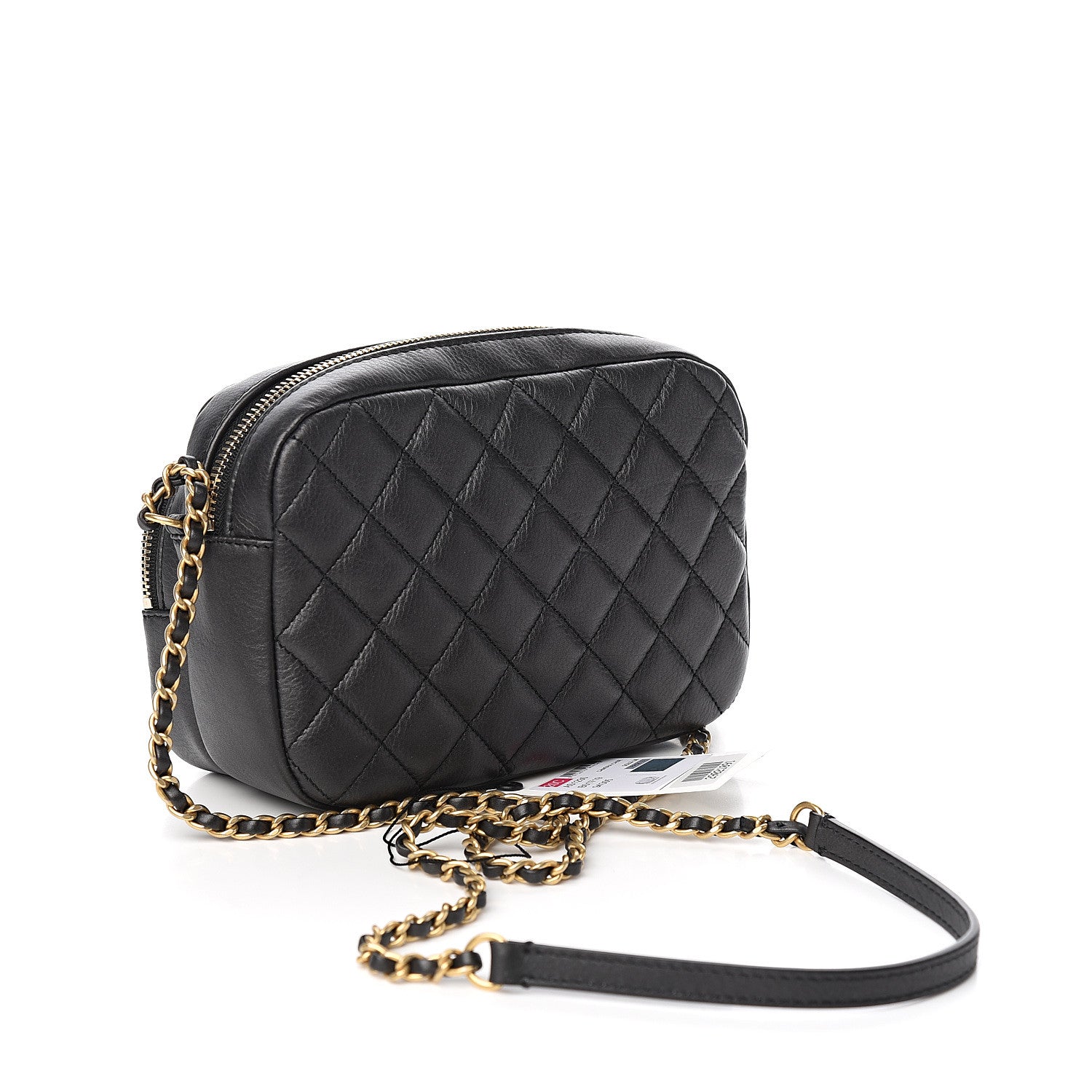 Chanel Calfskin Quilted Day Trips Camera Case Black 2 of 11