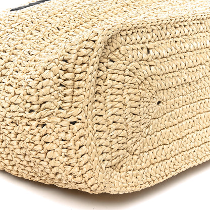 Saint Laurent Raffia Rive Gauche Tote Natural 9 of 10