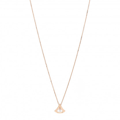 Bulgari 18K Rose Gold Diamond Divas' Dream Openwork Necklace 1 of 4