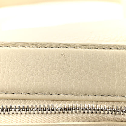 The Row Grained Calfskin Small Slouchy Banana Bag Ivory 13 of 14