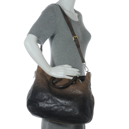 Prada Cervo Glace Zippers Tote Ardesia Nudo 2 of 9