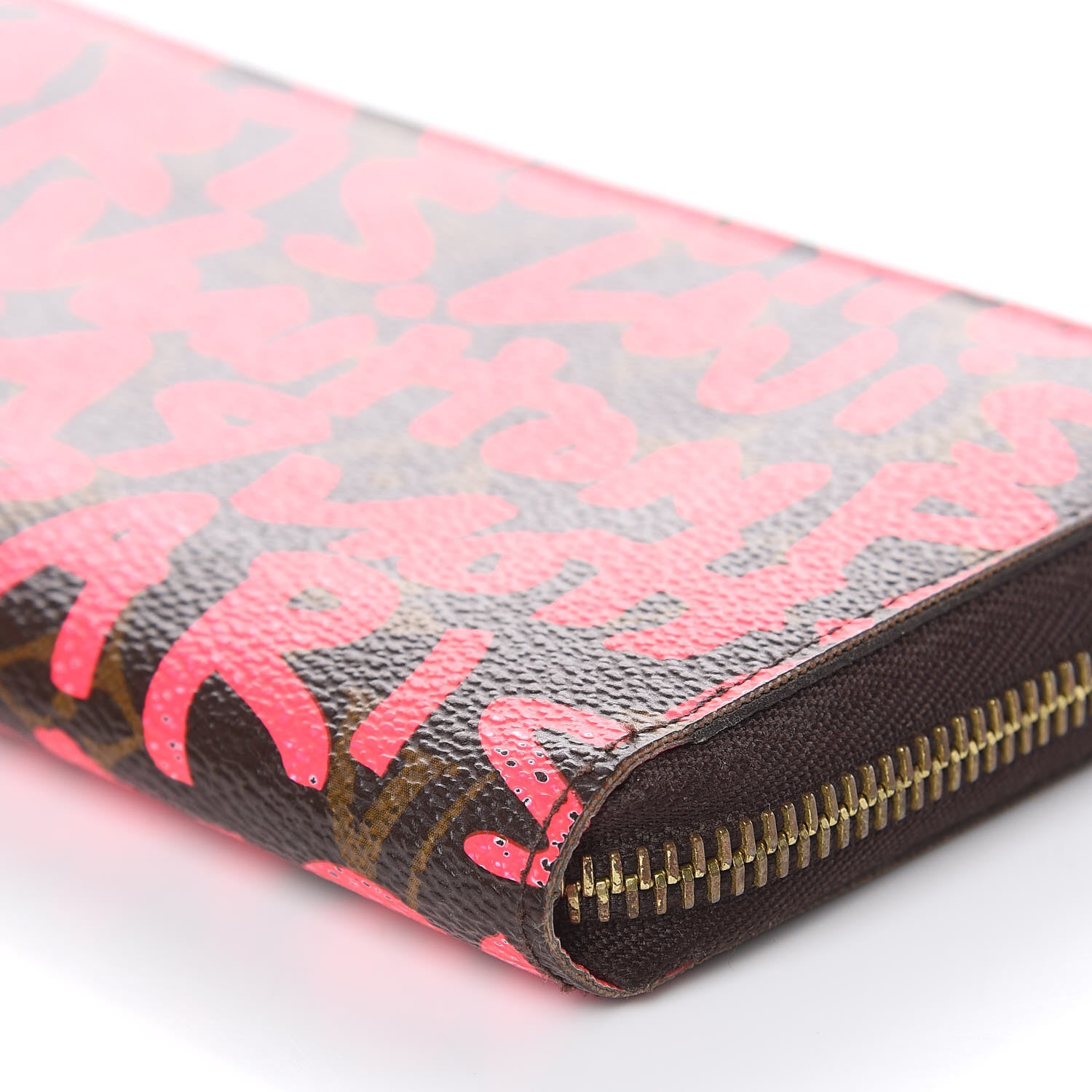 Louis Vuitton Monogram Graffiti Zippy Wallet Fuchsia 9 of 15