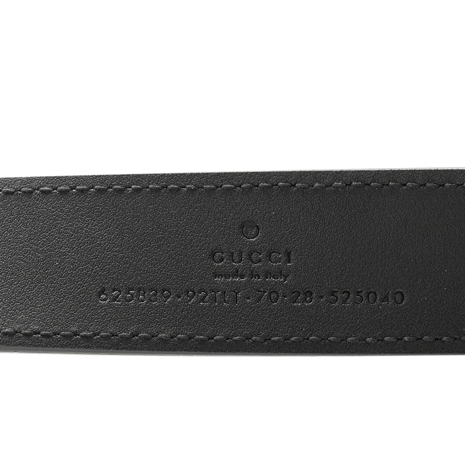 Gucci GG Supreme Monogram Matte Plutone Calfskin Double G 30mm Belt 70 28 Beige Ebony Black 5 of 7
