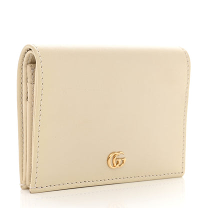 Gucci Calfskin Interlocking Card Case Mystic White Hibiscus Red 3 of 8