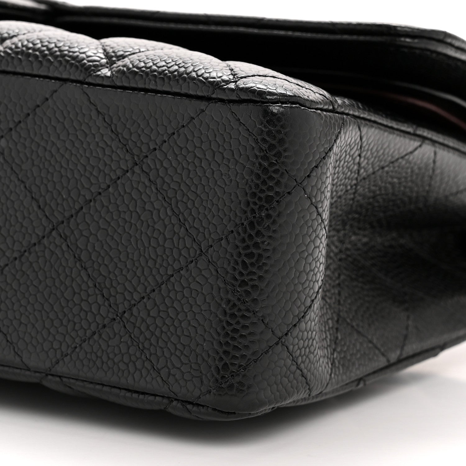 Chanel Caviar Quilted Medium Double Flap Black 10 of 13