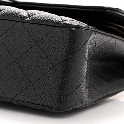 Chanel Caviar Quilted Medium Double Flap Black 10 of 13