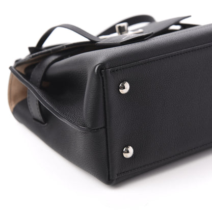 Louis Vuitton Calfskin Lockme Ever BB Black 6 of 10