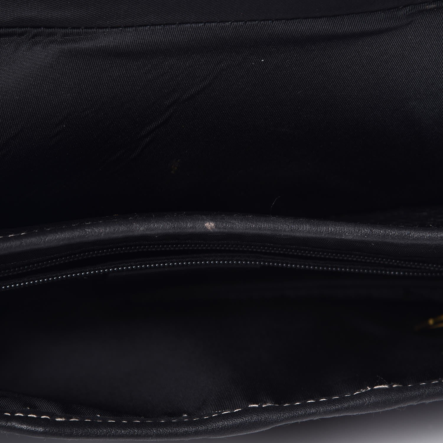 Christian Dior Calfskin Saddle Bag Black 9 of 9