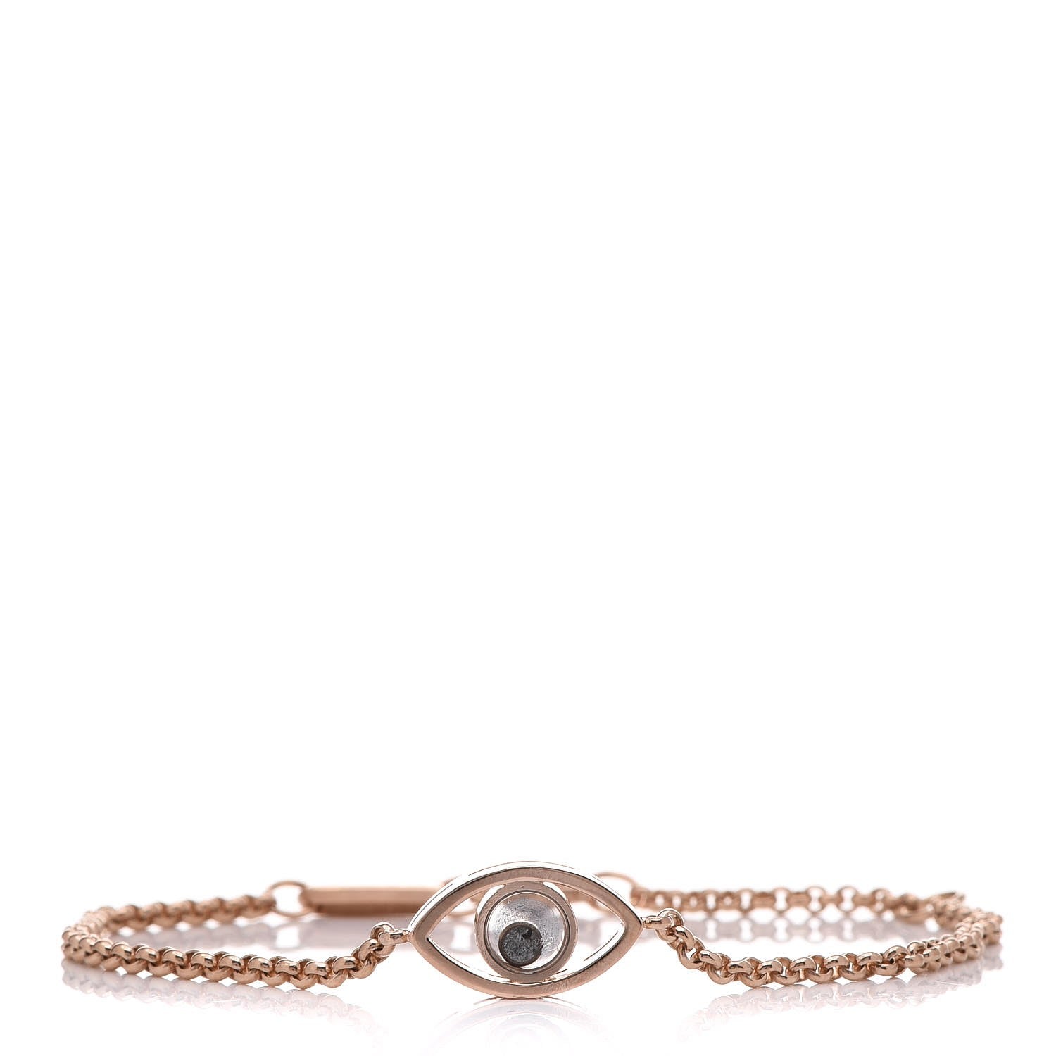 Chopard 18K Rose Gold Diamond Good Luck Charms Eye Bracelet 1 of 8