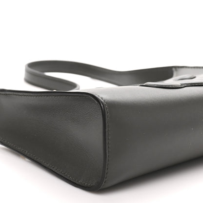 Celine Smooth Calfskin Cuir Triomphe Shoulder Bag Dark Army 8 of 9