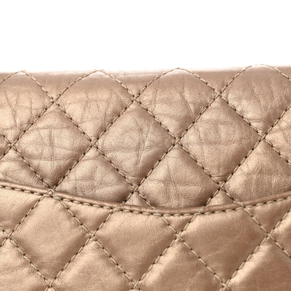 Chanel Metallic Aged Calfskin Quilted 2.55 Reissue 225 Flap Dark Gold 11 of 15