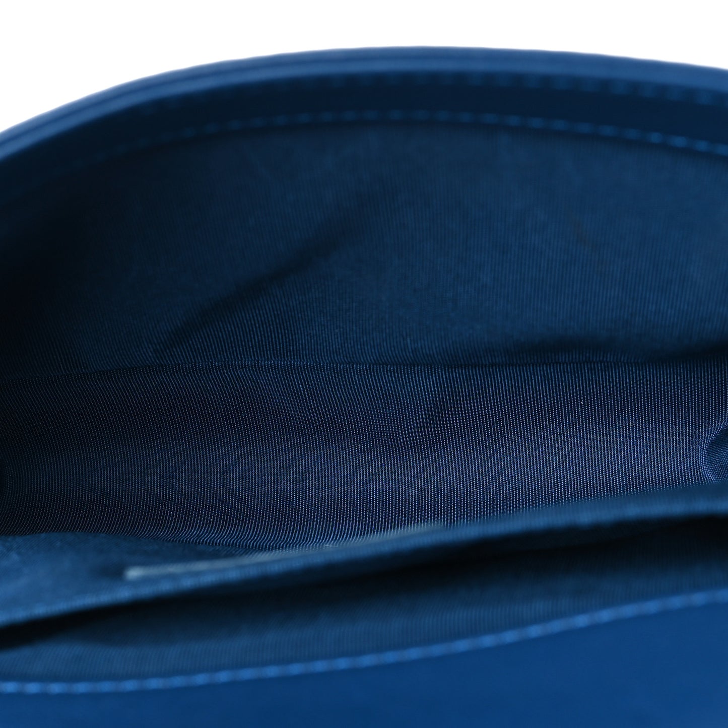 Lambskin Chevron Quilted Medium Boy Flap Blue