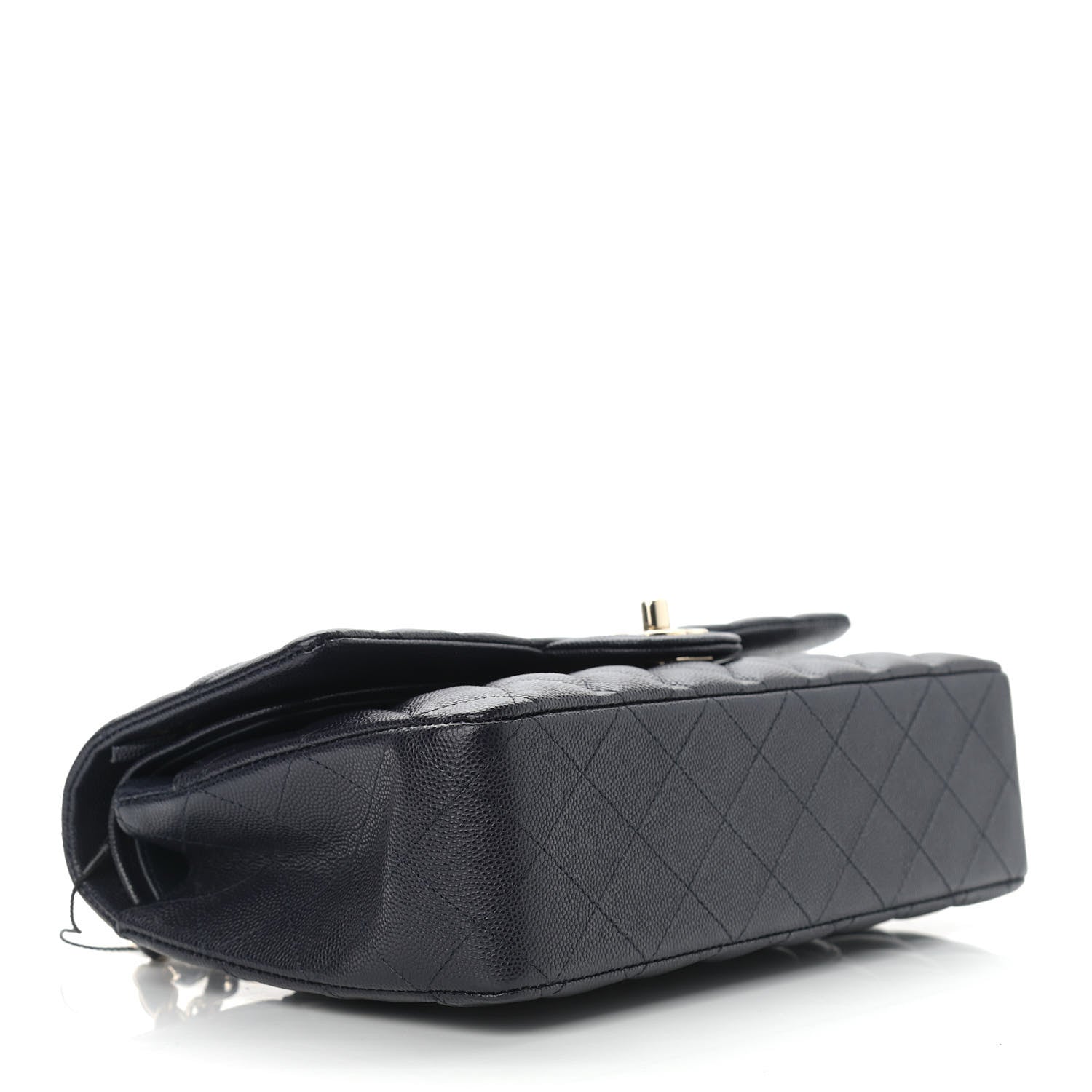 Chanel Caviar Quilted Medium Double Flap Navy 4 of 10
