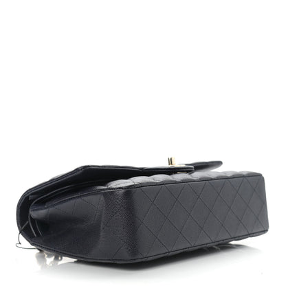 Chanel Caviar Quilted Medium Double Flap Navy 4 of 10
