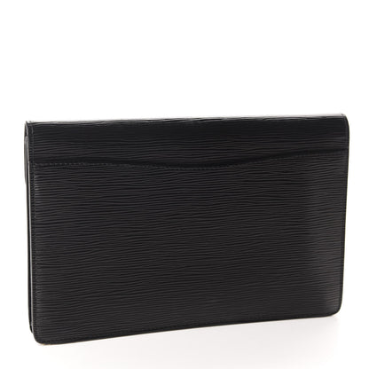 Louis Vuitton Epi Montaigne Clutch MM Black 3 of 11
