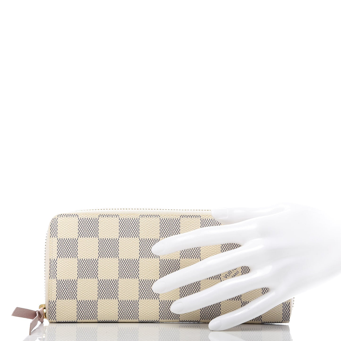 Damier Azur Clemence Wallet Rose Ballerine