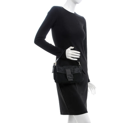 Fendi Calf Hair Baguette Black 2 of 11