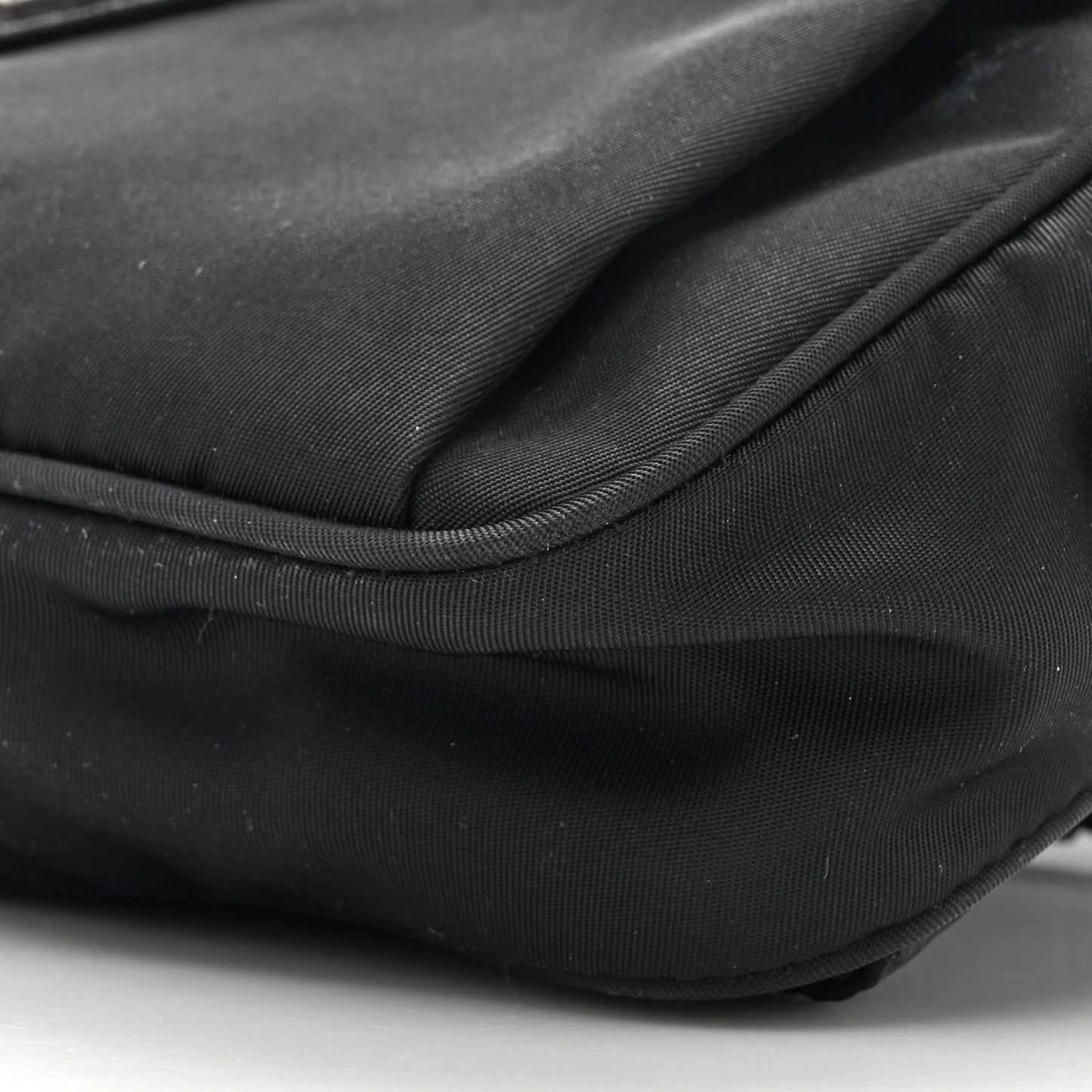 Tessuto Nylon Saffiano Belt Bag Black