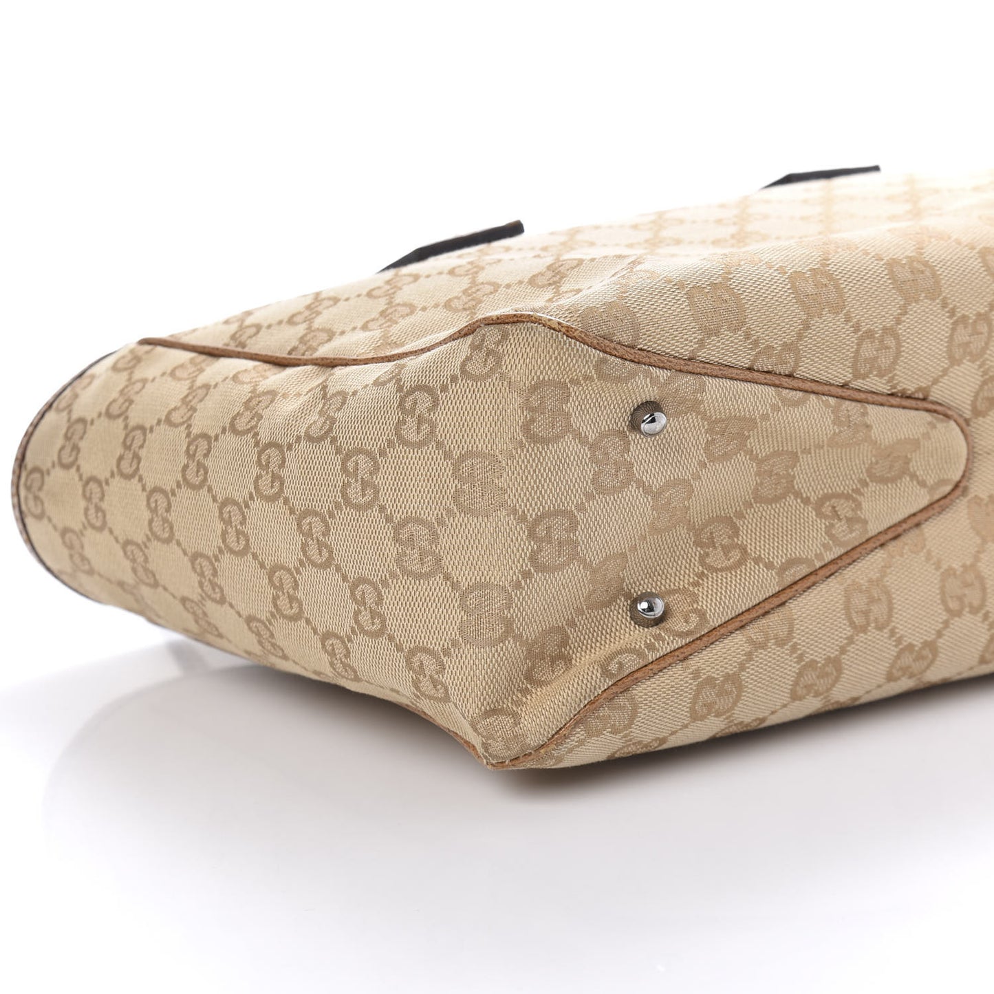 Monogram Medium Tote Beige Brown