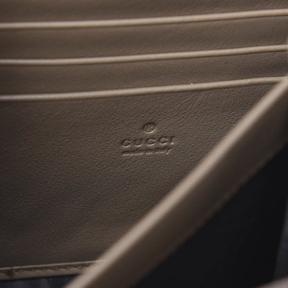Gucci Velvet Matelasse GG Marmont Chain Wallet Taupe 6 of 12