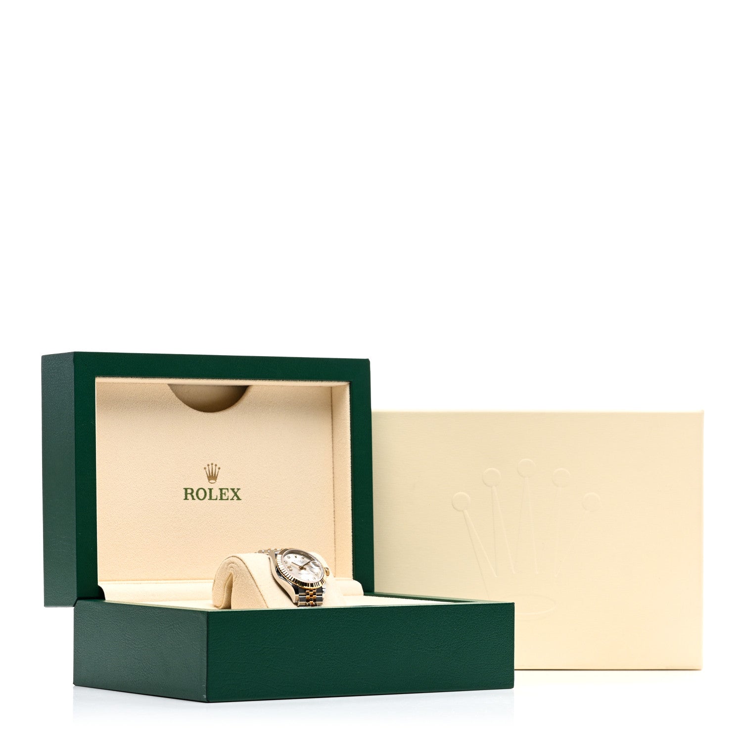 Rolex Stainless Steel 18K Yellow Gold Diamond 28mm Oyster Perpetual Datejust Watch Silver 279173 5 of 5