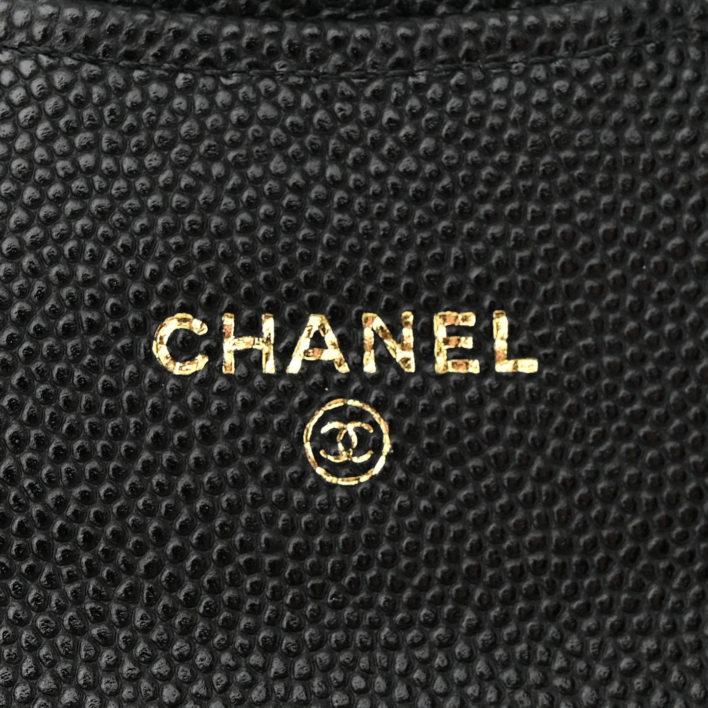 Caviar Quilted Mini Chain Belt Bag Black