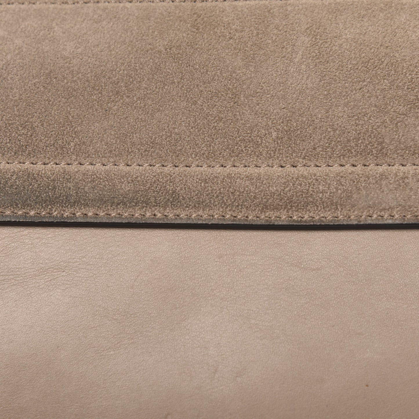 Calfskin Suede Medium Faye Shoulder Bag Motty Grey