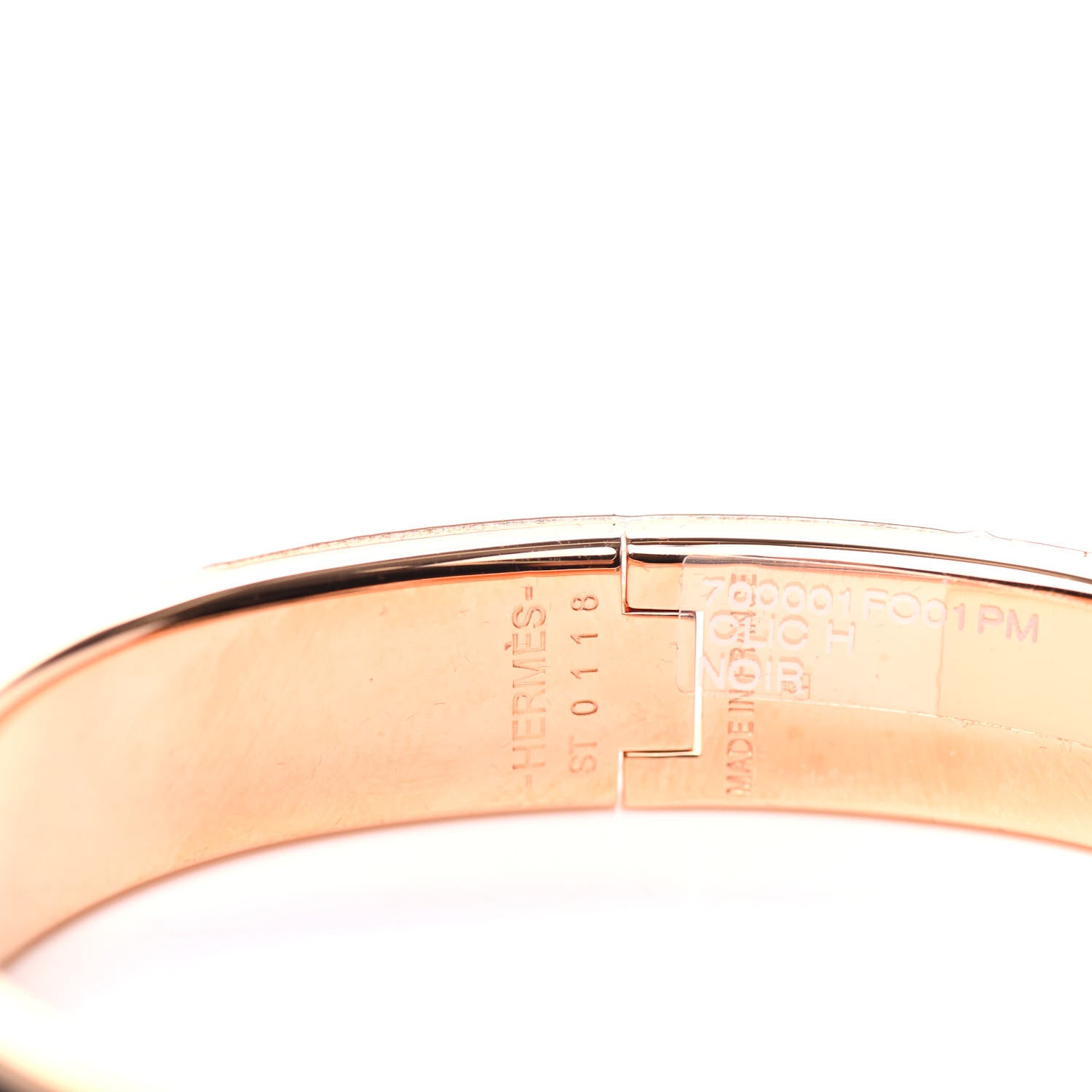 Hermes Enamel Narrow Clic Clac H Bracelet PM Black 4 of 6