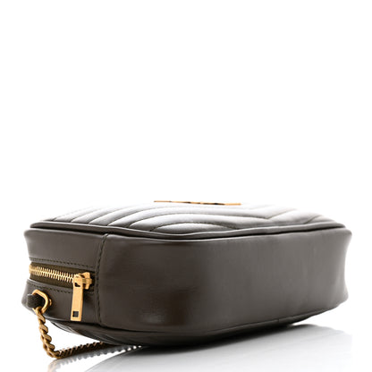 Saint Laurent Calfskin Matelasse Monogram Mini Lou Camera Bag Light Musk 4 of 10