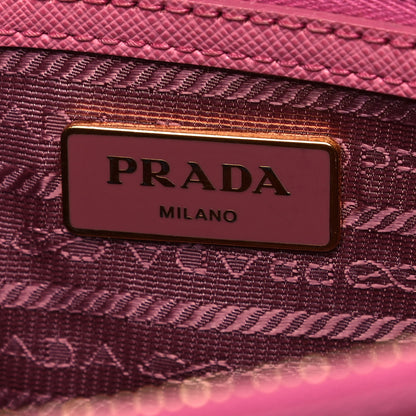 Prada Saffiano Lux Mini Galleria Double Zip Tote Begonia 5 of 11