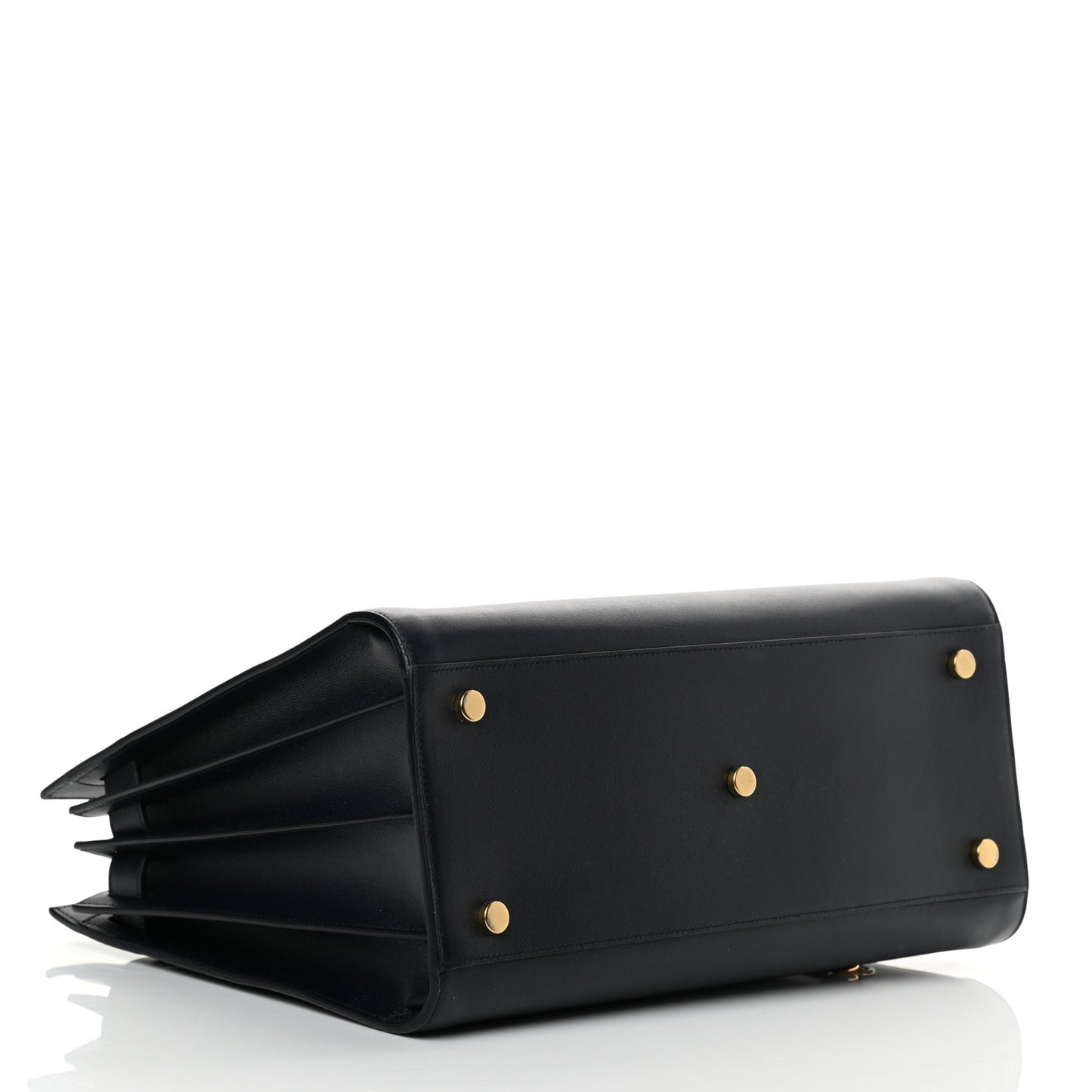 Smooth Calfskin Small Double Face Sac De Jour Marine Black