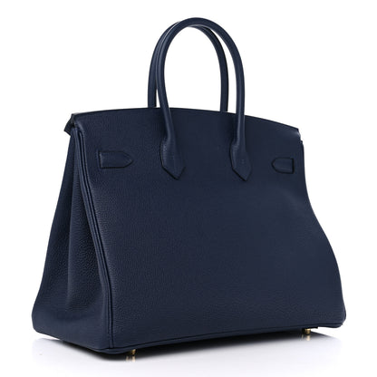 Hermes Togo Birkin 35 Bleu Nuit 2 of 10
