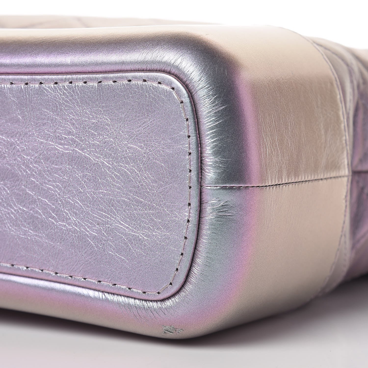 Chanel Iridescent Lambskin Calfskin Quilted Medium Gabrielle Hobo Light Purple 10 of 11