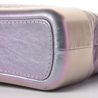 Chanel Iridescent Lambskin Calfskin Quilted Medium Gabrielle Hobo Light Purple 10 of 11