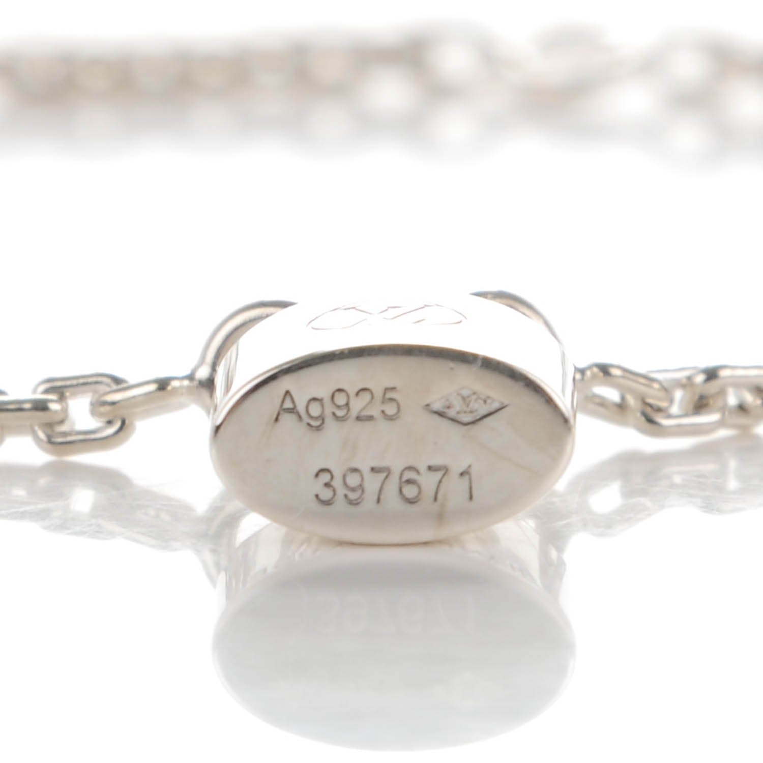 Louis Vuitton Sterling Silver Lockit Bracelet 4 of 5
