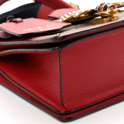 Gucci GG Supreme Monogram Small Queen Margaret Top Handle Bag Red 8 of 12