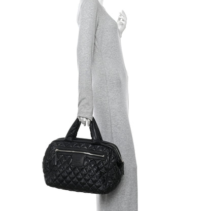 Chanel Nylon Coco Cocoon Bowler Black 2 of 10