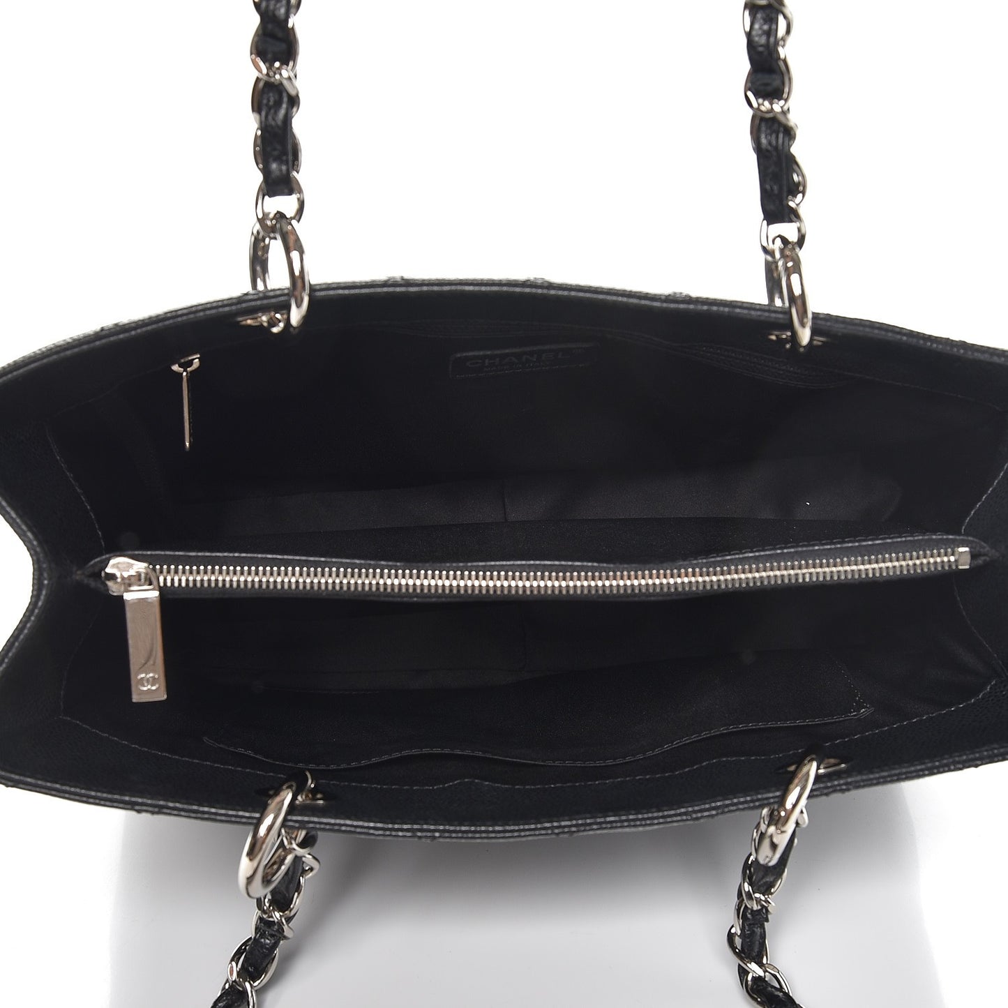 Caviar Quilted Grand Shopping Tote GST Black
