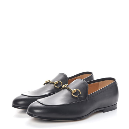 Gucci Calfskin Hosebit Mens Jordaan Loafers 5.5 Black 3 of 9