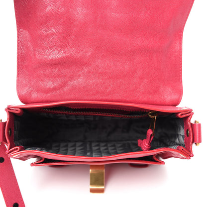 Proenza Schouler Lambskin PS1 Mini Pouch Messenger Bag Raspberry 5 of 11