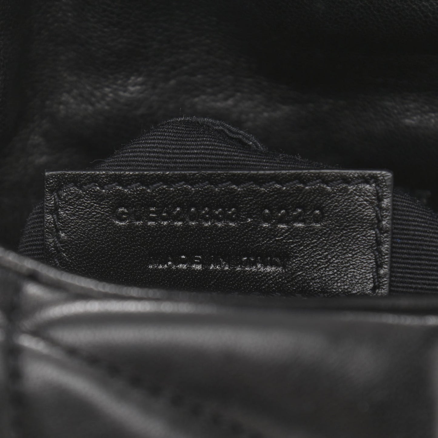 Lambskin Quilted Toy Loulou Puffer Monogram Chain Satchel Black