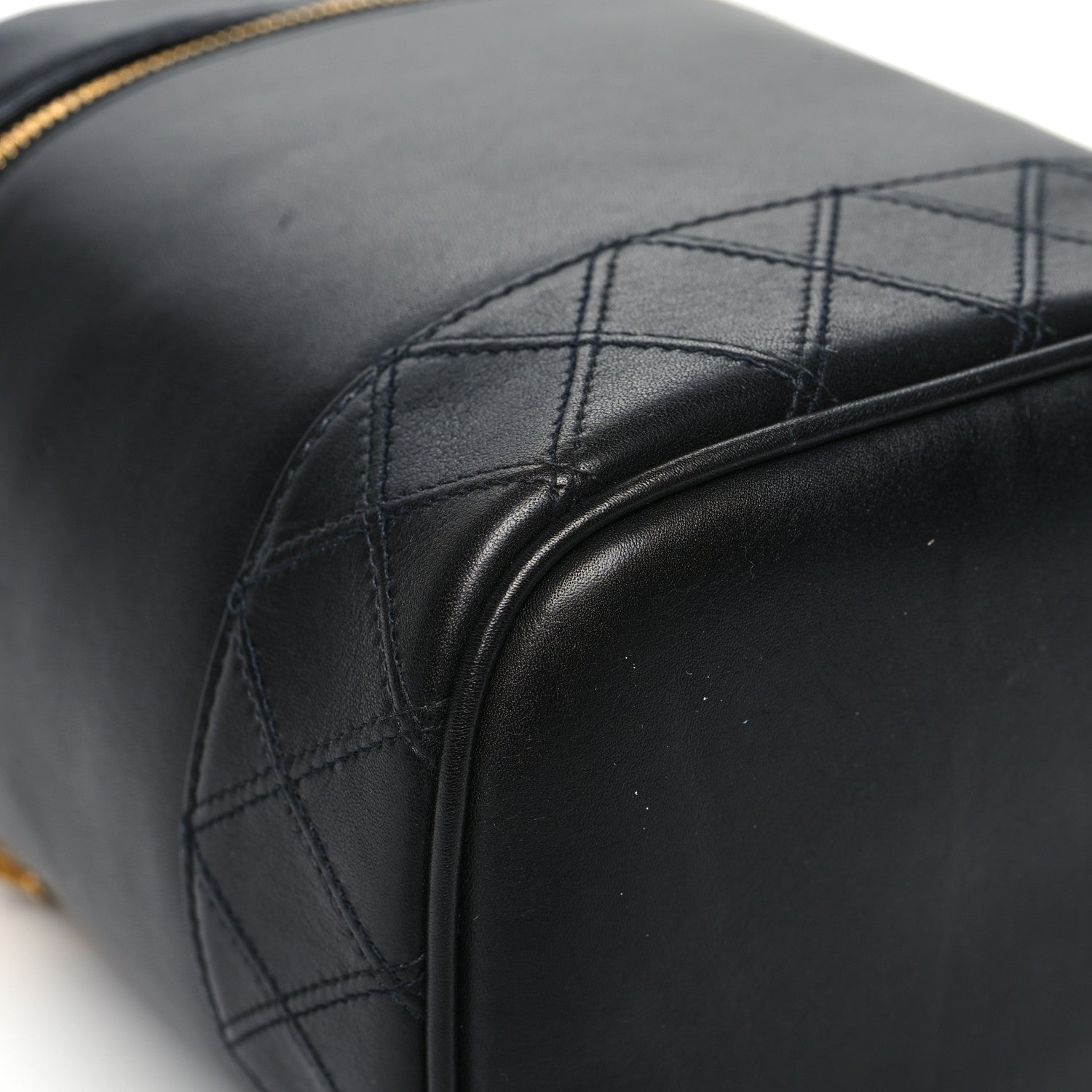 Chanel Lambskin Vanity Cosmetic Case Black 10 of 14